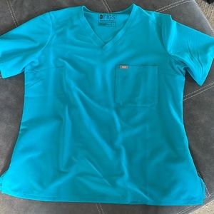 FIGS Teal Catarina - One-Pocket Scrub Top